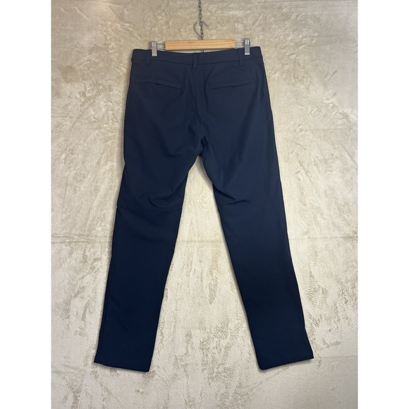 Lululemon Men's 33 Warpstreme Pants Navy Blue Classic Commission ABC - Picture 3 of 6